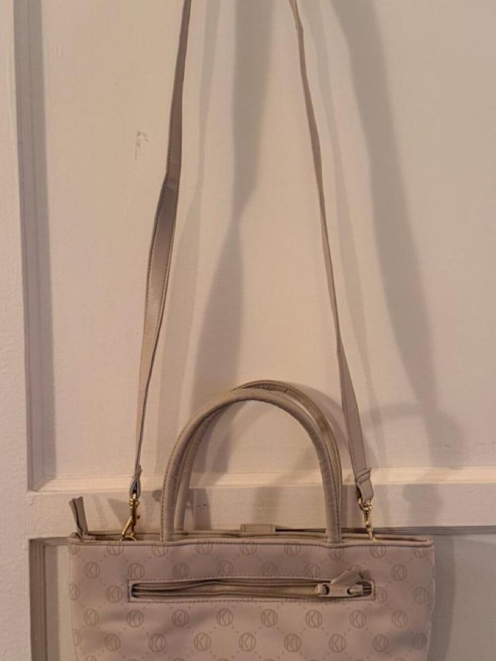 Kathy Ireland Monogram Microfiber Satchel Bag